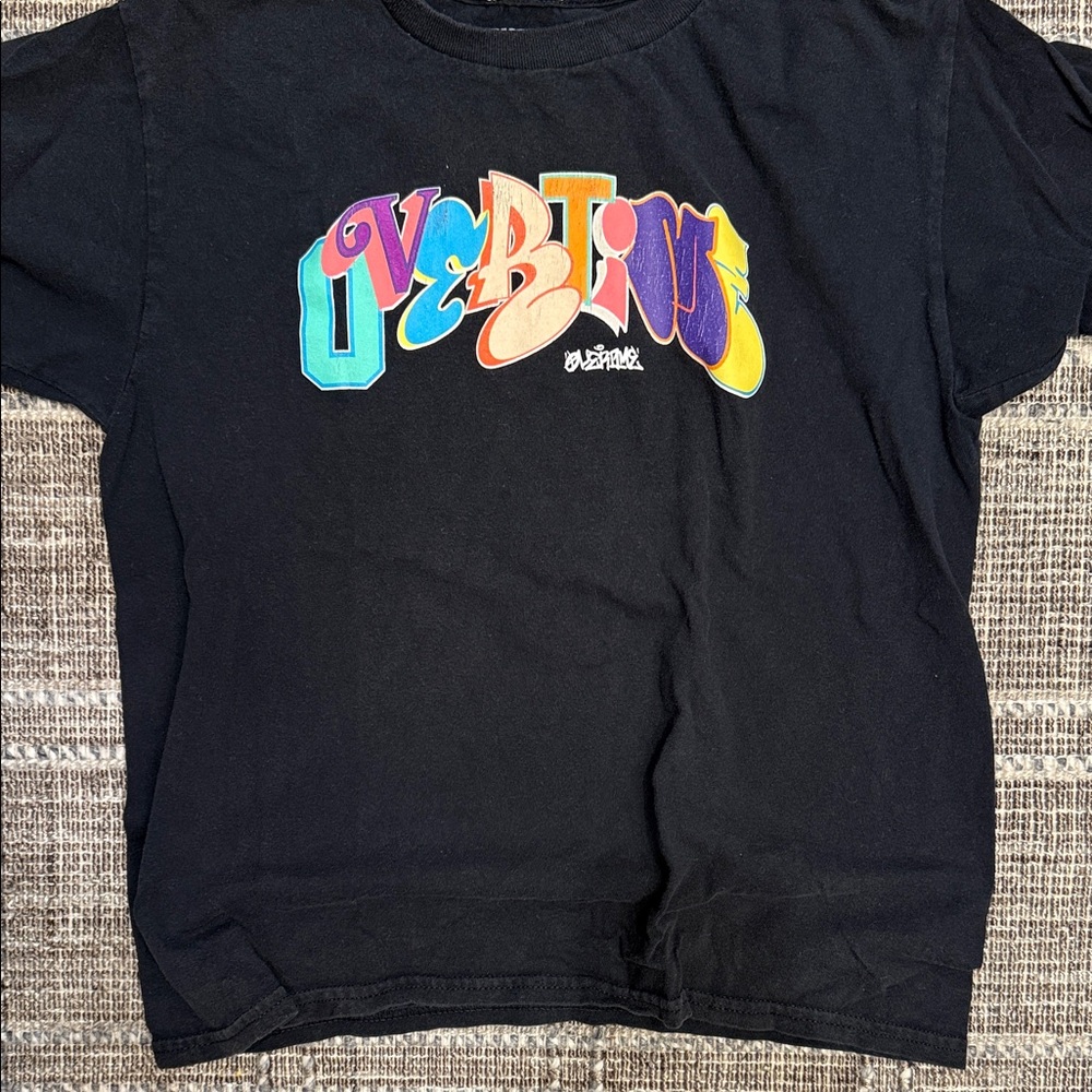 Overtime logo Kids Black Graphic T-Shirt